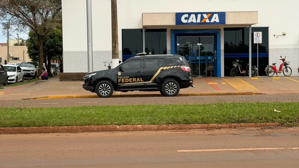 PF aparece em bancos de Nova Alvorada do Sul e movimentação chama atenção
