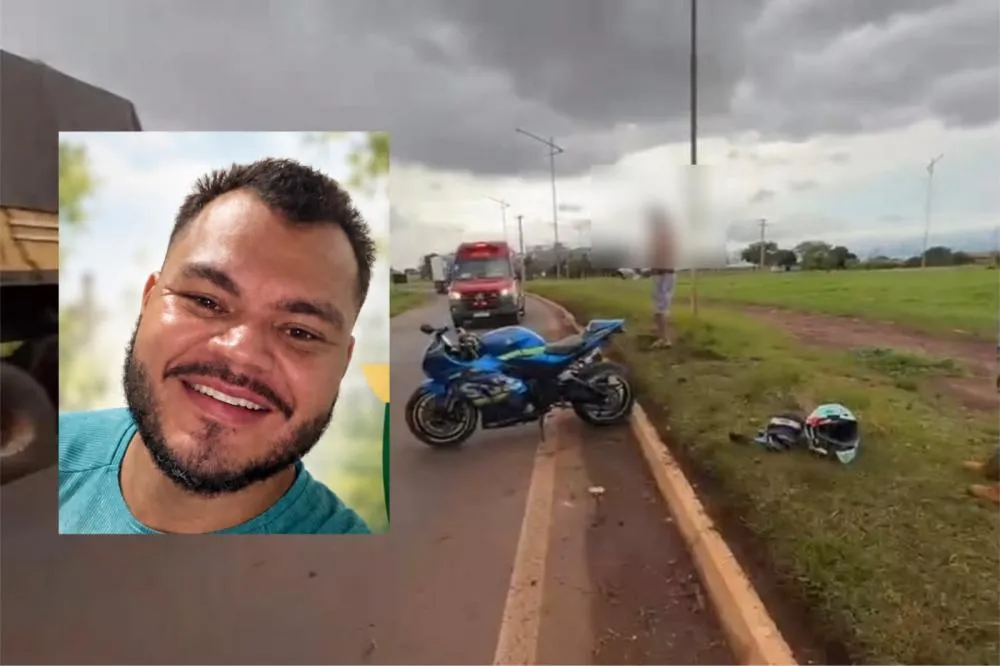 Moto após o acidente - Foto: Alvorada Informa